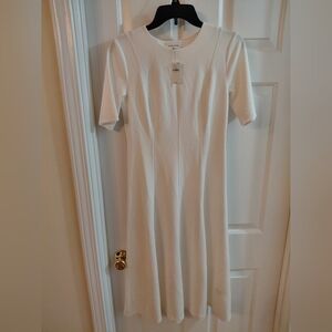 Banana Republic Classic White Short Sleeve Dress